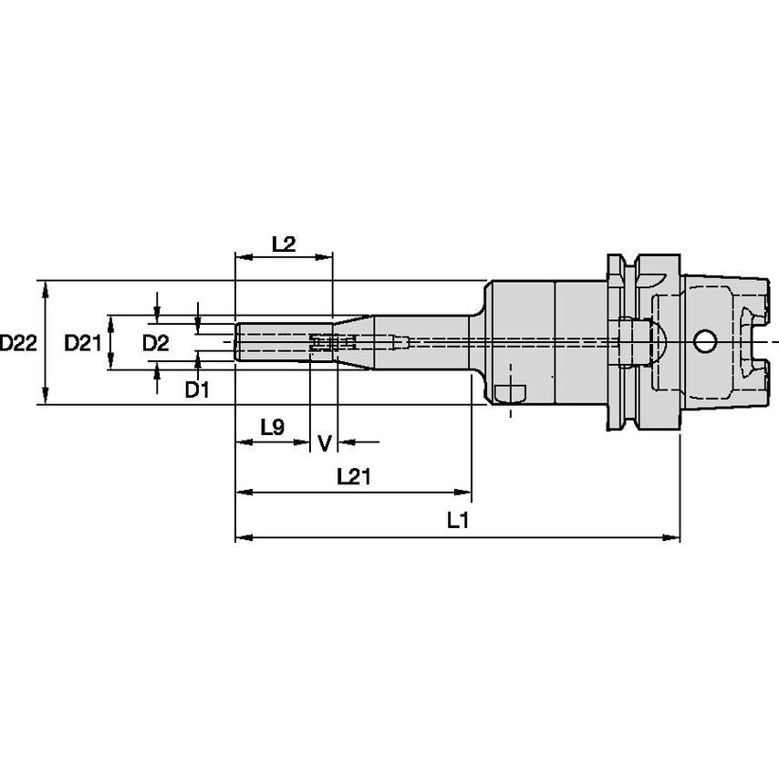 HSK63AHCSLT06160m 6mm Hydraulic Chuck Slim Line (T.r.l)