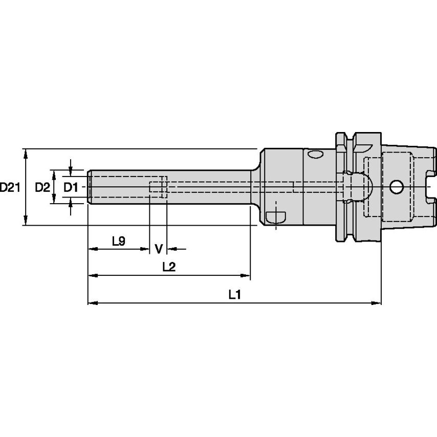 HSK63AHCSLT10160M 10MM HYDR CH'K Slim Line (TR.