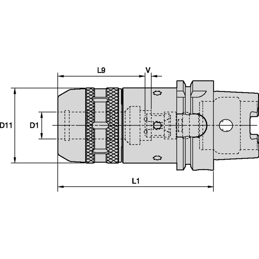 HSK63AHPMC075433 3/4 Milling Chuck - HSK63A - B