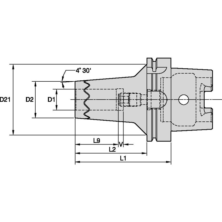 HSK63ASFTT16075m HSK63A 16mm Safe-lock TT