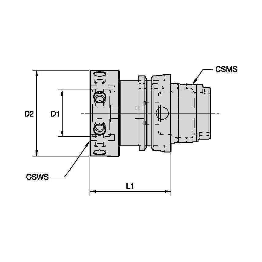 HSK63ASIF80063M SIF 80 Steerable Reamer INTERF