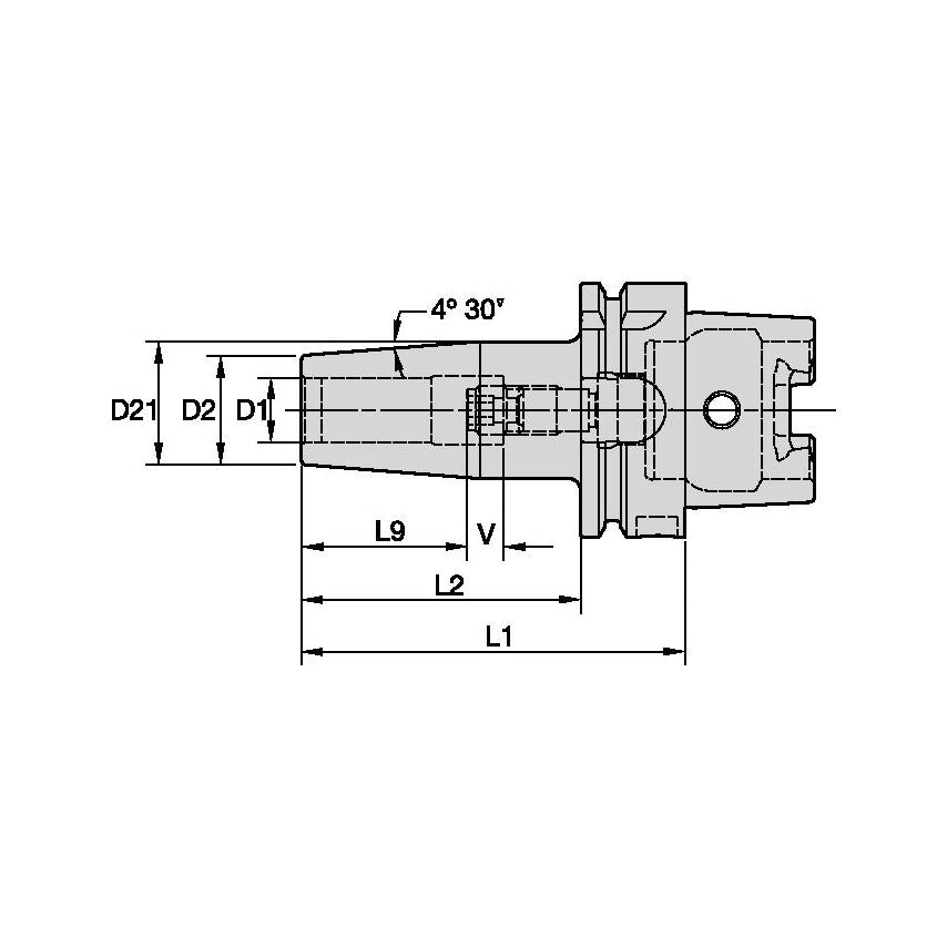 HSK63ATTGL038335 HSK63A TT GL D=3/8" L=3.35''