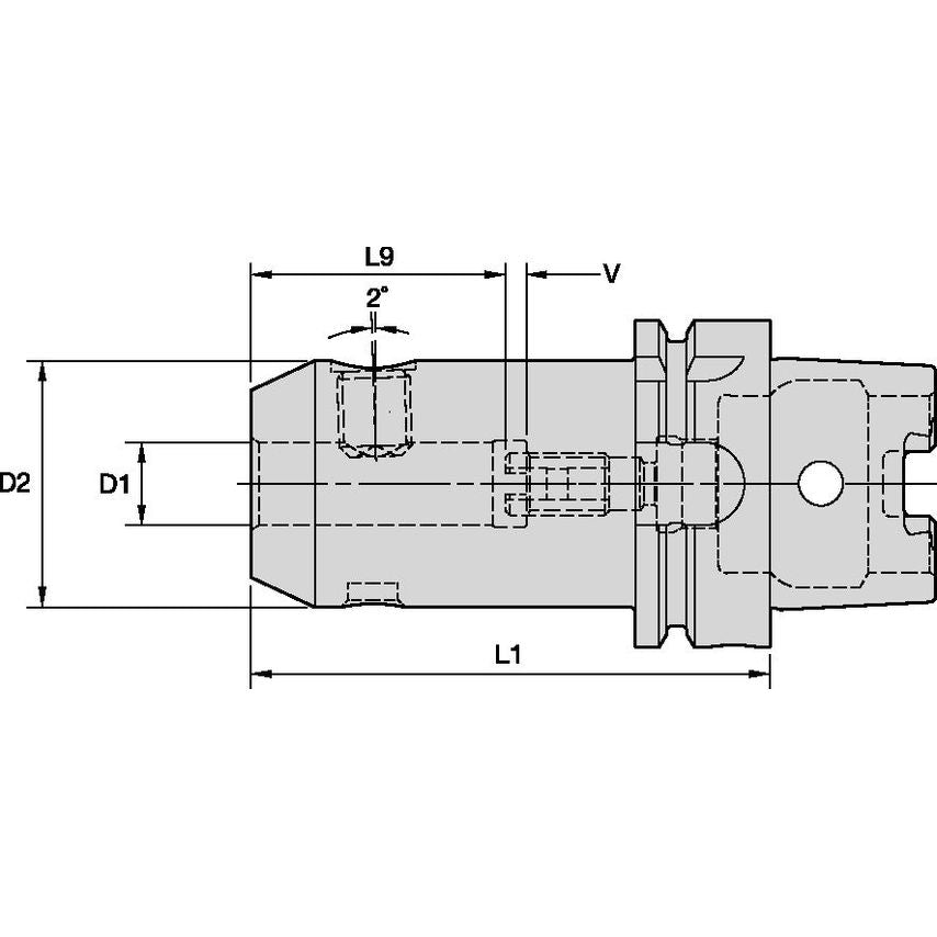 HSK63AWN12090m Clamping Chuck Whistle Notch HSK63A 12 90