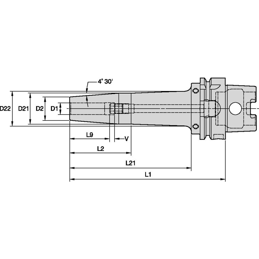HSK80AHPVTT14095m 40K80A Shrink Fit Adapter Gene