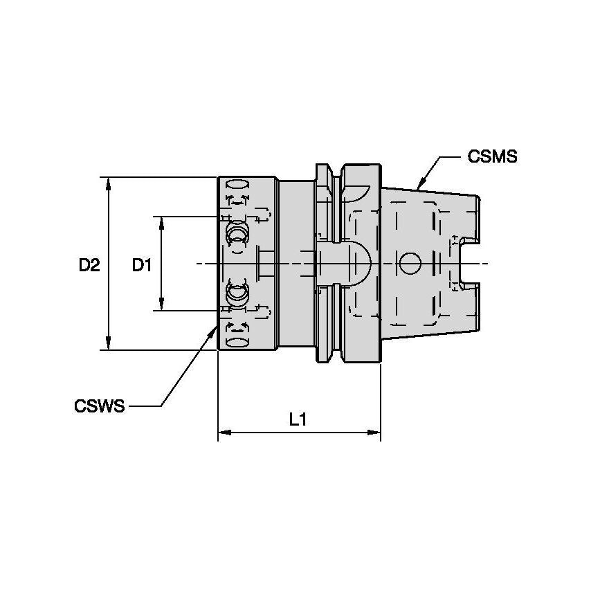 HSK80ASIF70066M SIF 70 Steerable Reamer INTERF