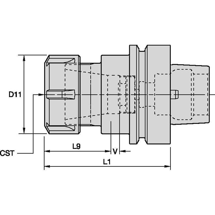 HSK80FPER32085m ER32 Collet Chuck - HSK80F/Pi