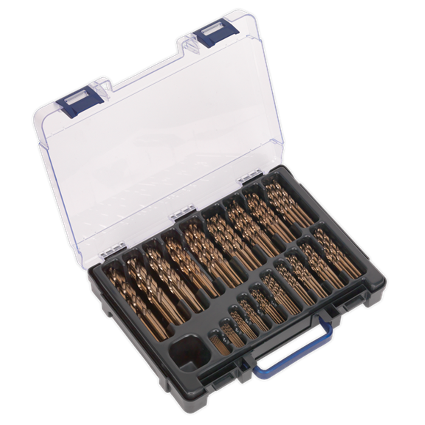HSS Cobalt Fully Ground Drill Bit Assortment 170PC 1-10MM