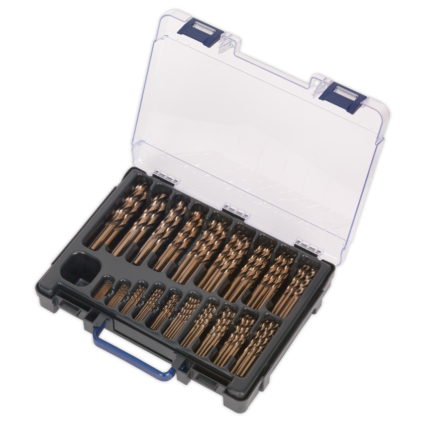 HSS Cobalt Fully Ground Drill Bit Assortment 170PC 1-10MM