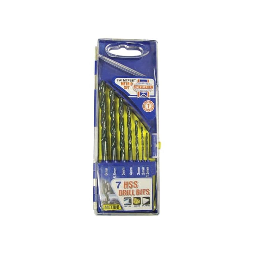 HSS Drill Bit Set, 7 Piece (1.5-6.0mm)