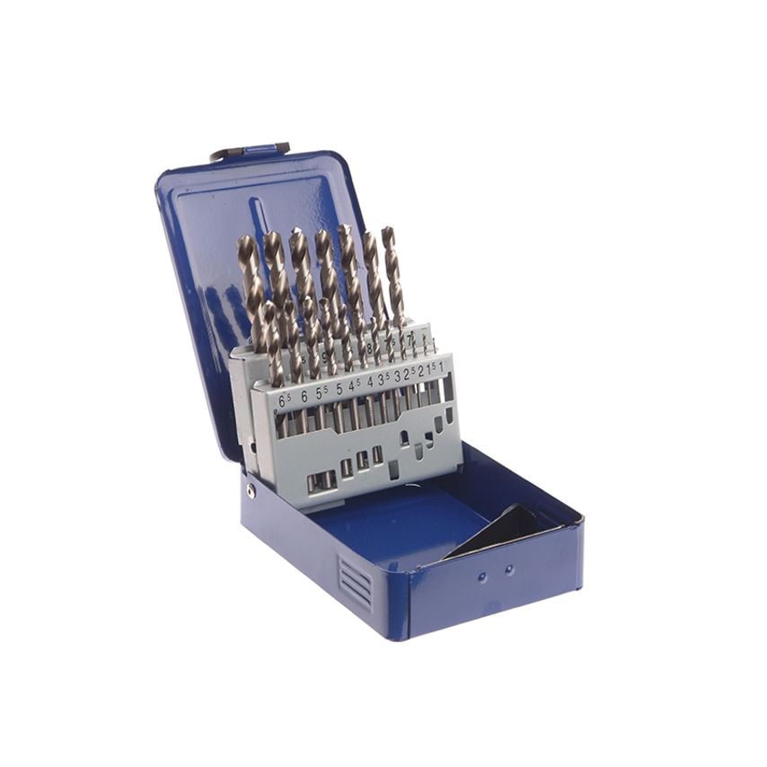 HSS Drill Bit Set of 19 M2 1 - 10mm & Case FAIMSET19PRO
