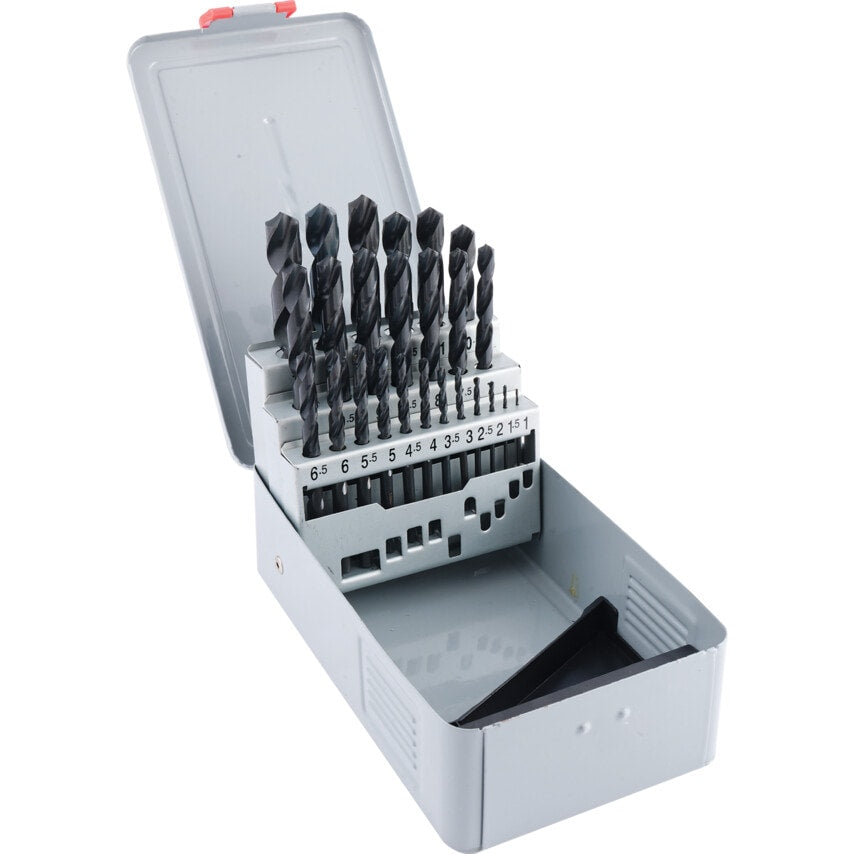HSS Drill Set 1.0-13.0MM X 0.5MM Metal Case