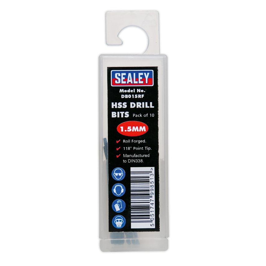 HSS Roll Forged Drill Bit 1.5mm, Pack of 10