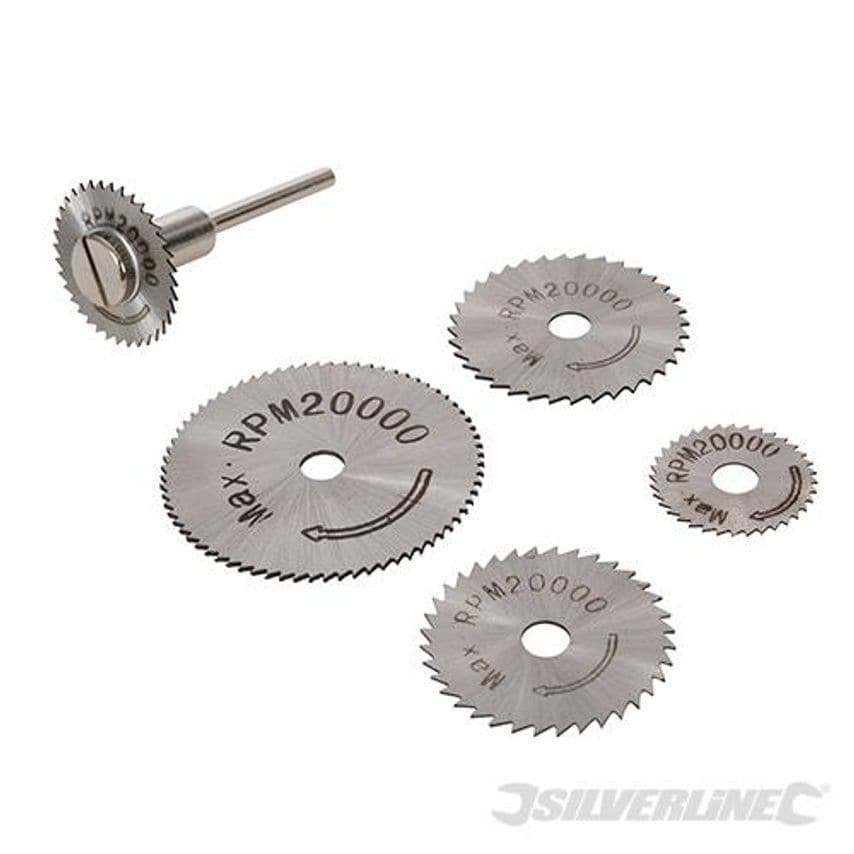 HSS Saw Disc Set 6 Piece 22, 25, 32, 35 & 44mm