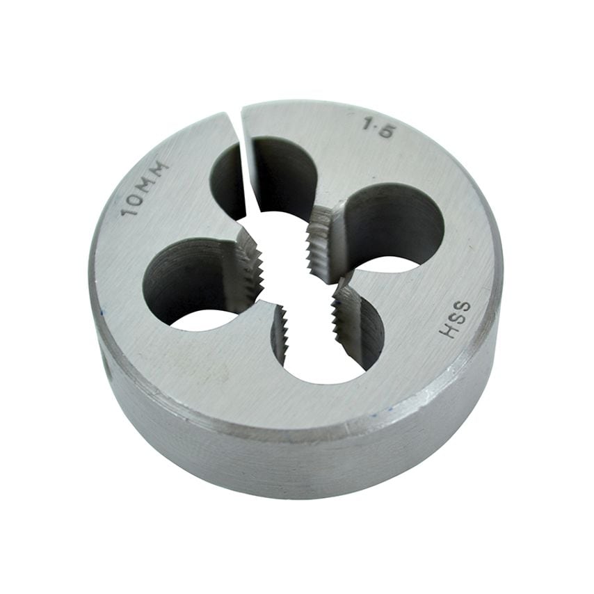 HSS Straight Flute Split Die M10 x 1.50, 1.1/2in OD FAIHSSDM10