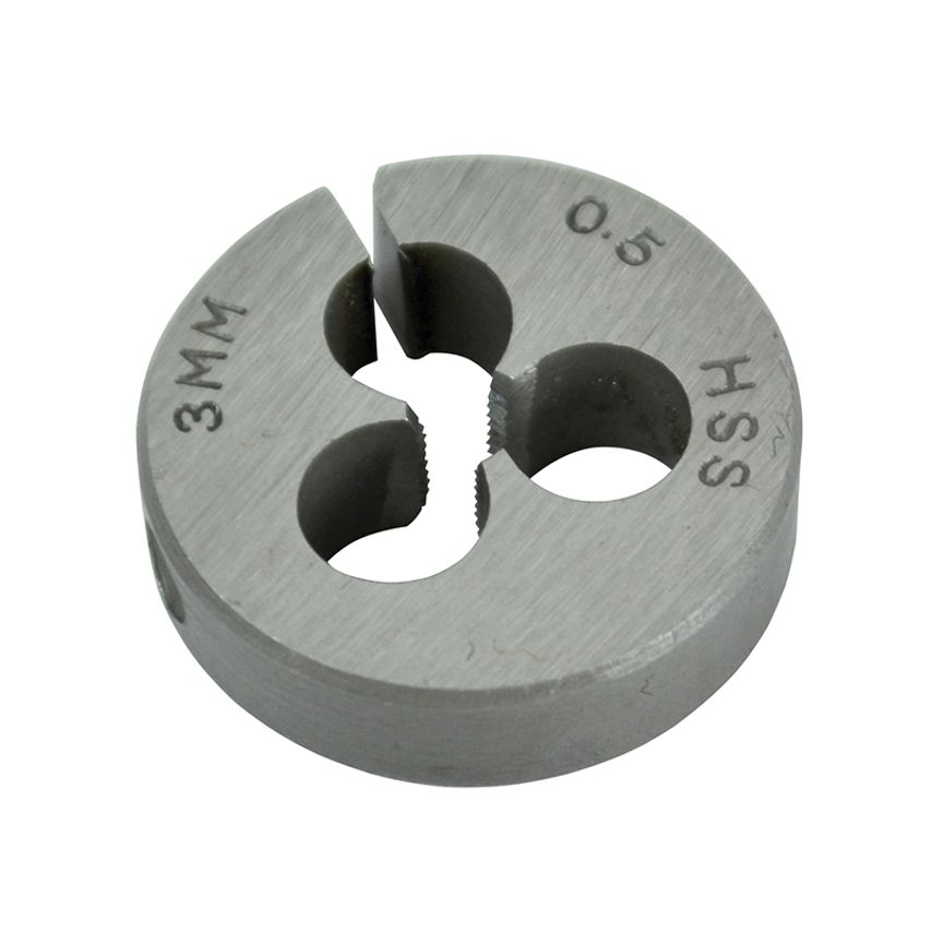 HSS Straight Flute Split Die M3 x 0.5, 13/16in OD FAIHSSDM3