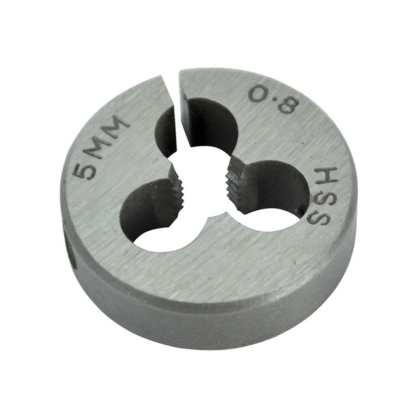HSS Straight Flute Split Die M5 x 0.8,, 13/16in OD FAIHSSDM5