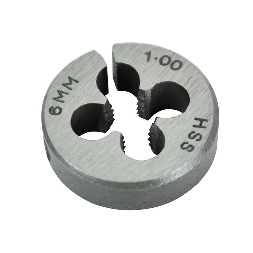 HSS Straight Flute Split Die M6 x 1.0, 13/16in OD FAIHSSDM6