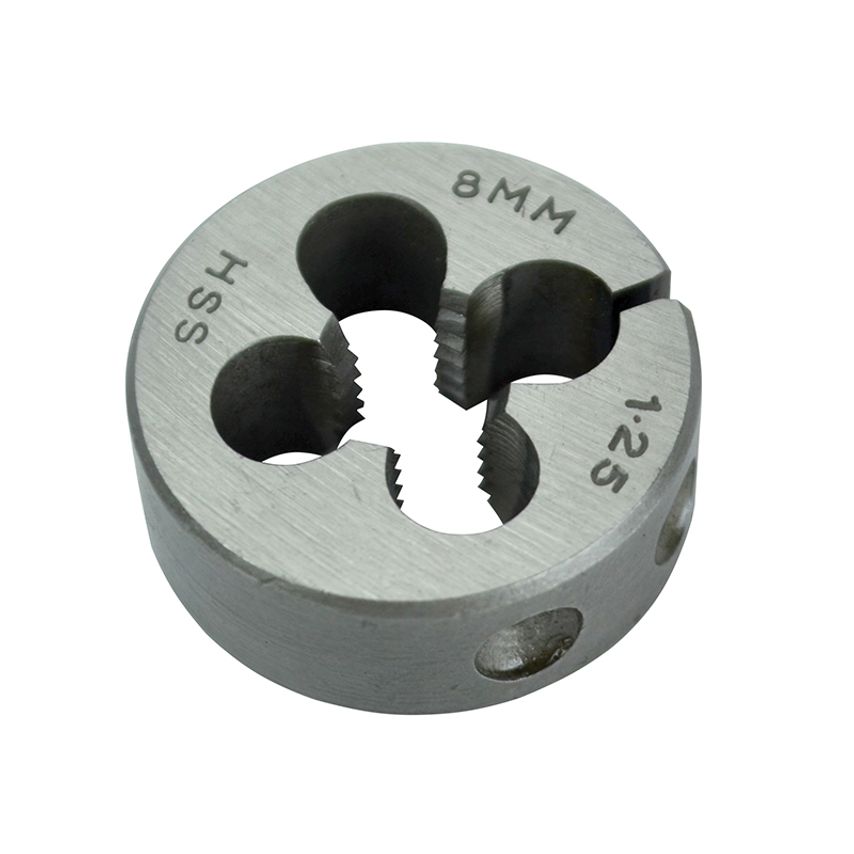 HSS Straight Flute Split Die M8 x 1.25, 1in OD FAIHSSDM8