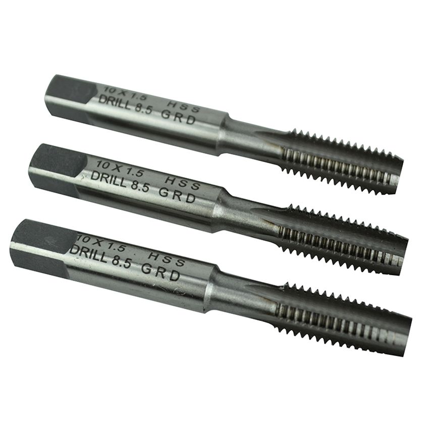 HSS Straight Flute Tap Set M10 x 1.50, 3 Piece FAIHSSTM10