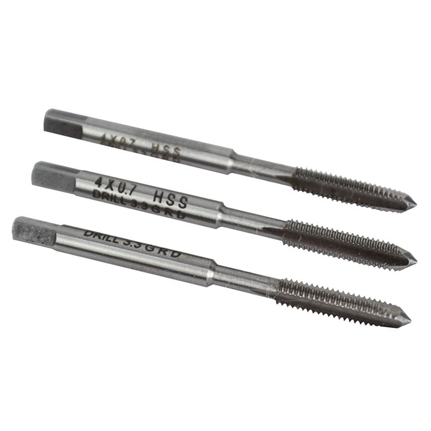 HSS Straight Flute Tap Set M4 x 0.7, 3 Piece FAIHSSTM4
