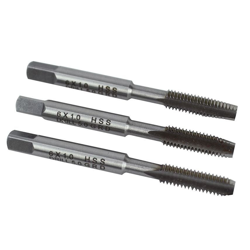 HSS Straight Flute Tap Set M6 x 1.0, 3 Piece FAIHSSTM6