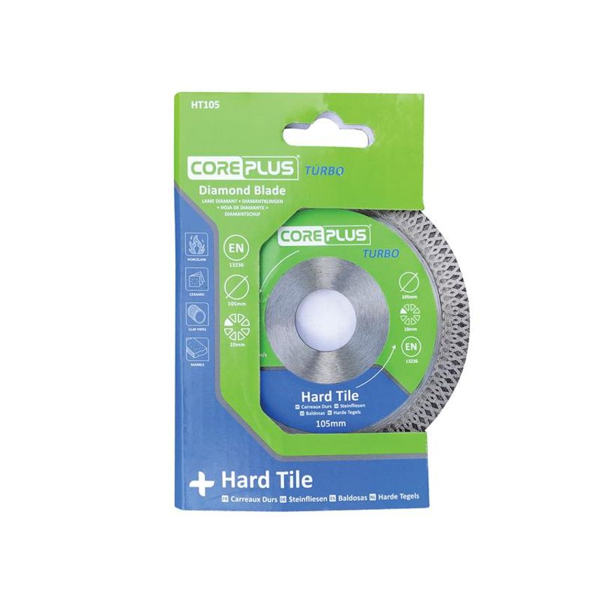 HT105 Hard Tile Turbo Diamond Blade 105mm CORDBHT105