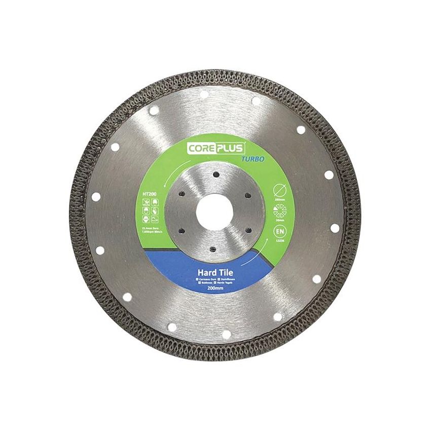 HT200 Hard Tile Turbo Diamond Blade 200mm CORDBHT200