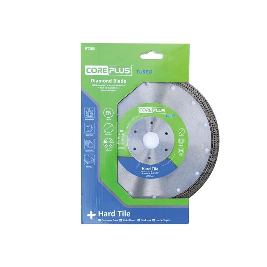 HT200 Hard Tile Turbo Diamond Blade 200mm CORDBHT200