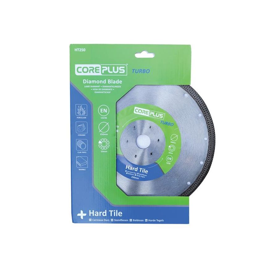 HT250 Hard Tile Turbo Diamond Blade 250mm CORDBHT250