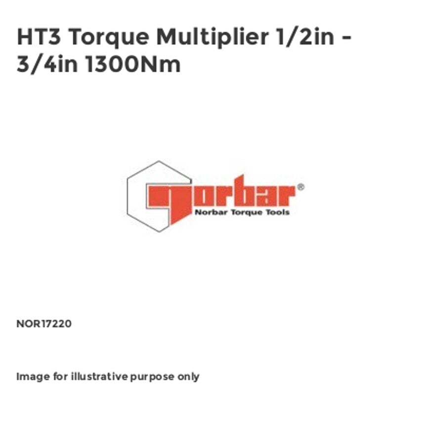 HT3 Torque Multiplier 1/2in - 3/4in 1300Nm