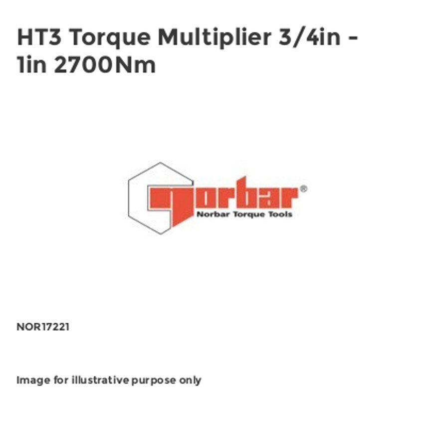 HT3 Torque Multiplier 3/4in - 1in 2700Nm NOR17221