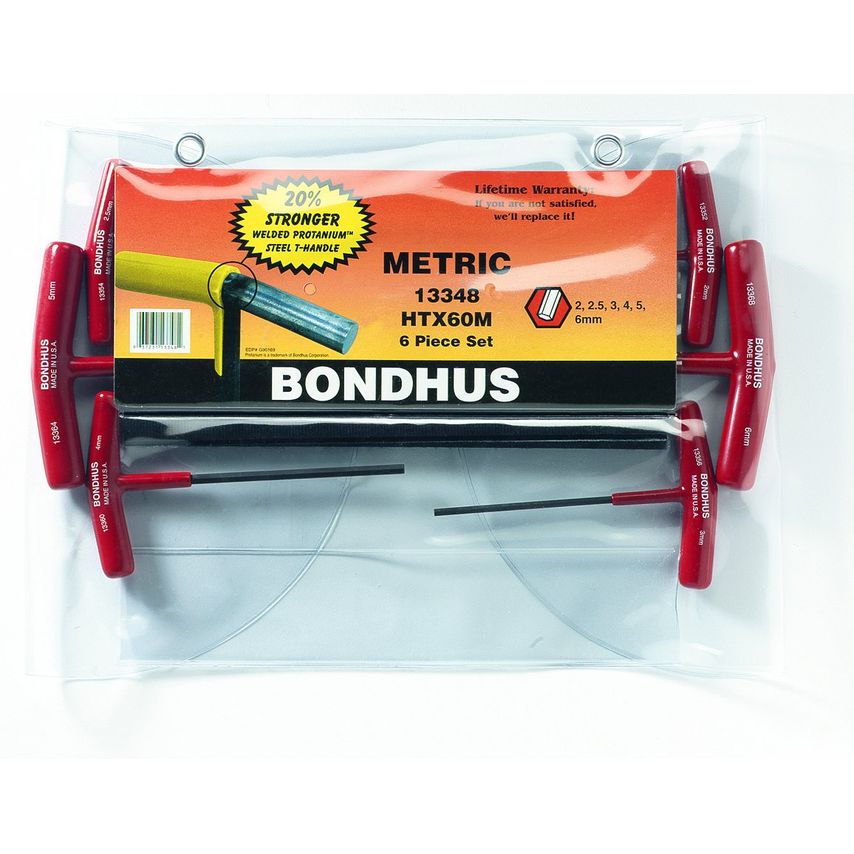 HTX60m6 Piece 2-6mm T-Handle Hex, 13348