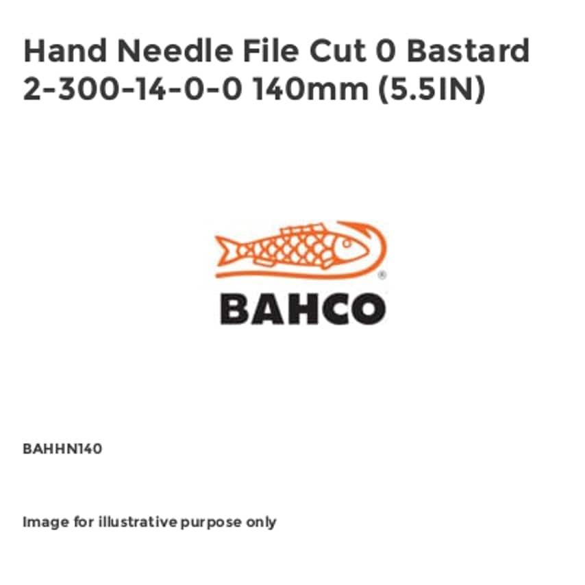 Hand Needle File Cut 0 Bastard 2-300-14-0-0 140mm (5.5IN)