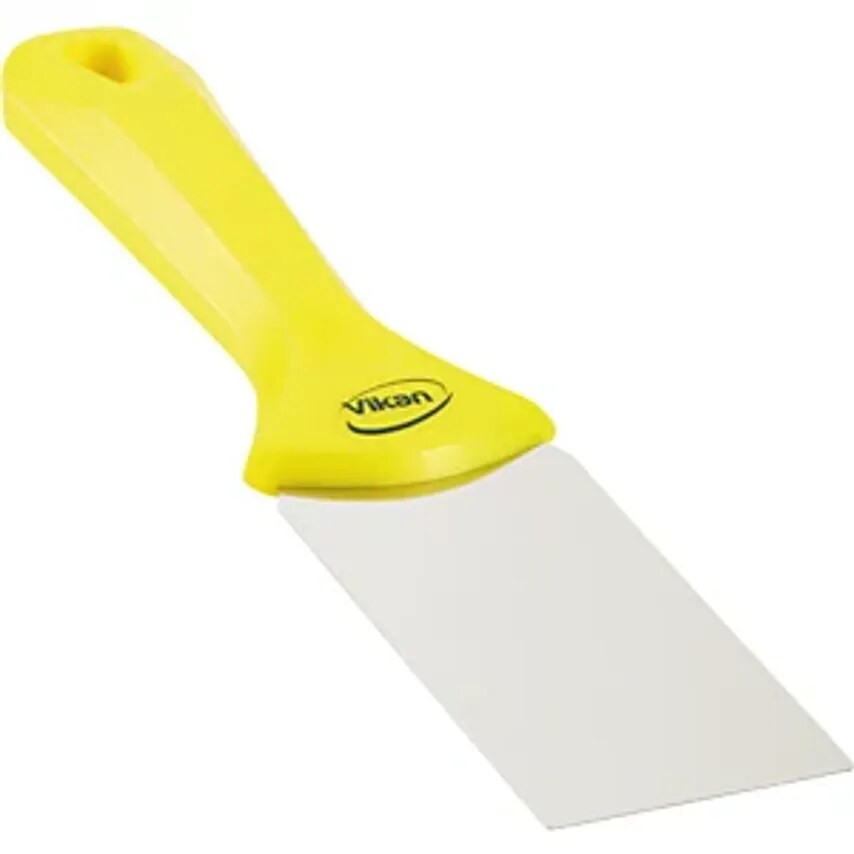 Hand Scraper With Stainless Steel Blade, Width 50mm, Pack Of 10, Yellow