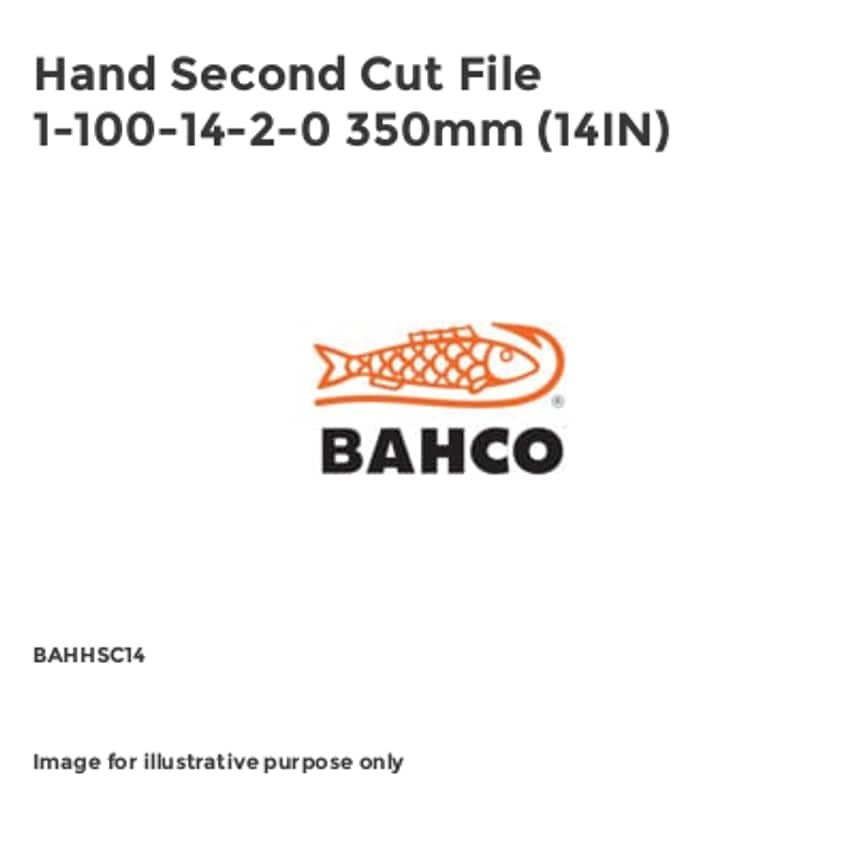 Hand Second Cut File 1-100-14-2-0 350mm (14IN)