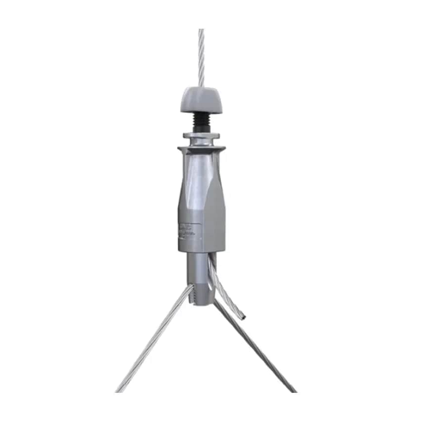 Hanger C-clip End 4M Wire Rope No.2 55Kg Zinc Y-fit Toggle E - UG2-YTG500mm-CC6-4M