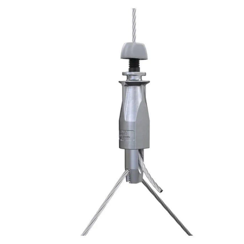 Hanger Eyelet End 1M Wire Rope No.2 55Kg Zinc Y-fit Toggle E - UG2-YTG500mm-EY6G-1M