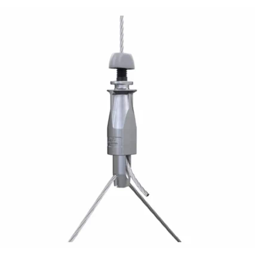 Hanger Eyelet End 2M Wire Rope No.2 55Kg Zinc Y-fit Toggle E - UG2-YTG300mm-EY6G-2M