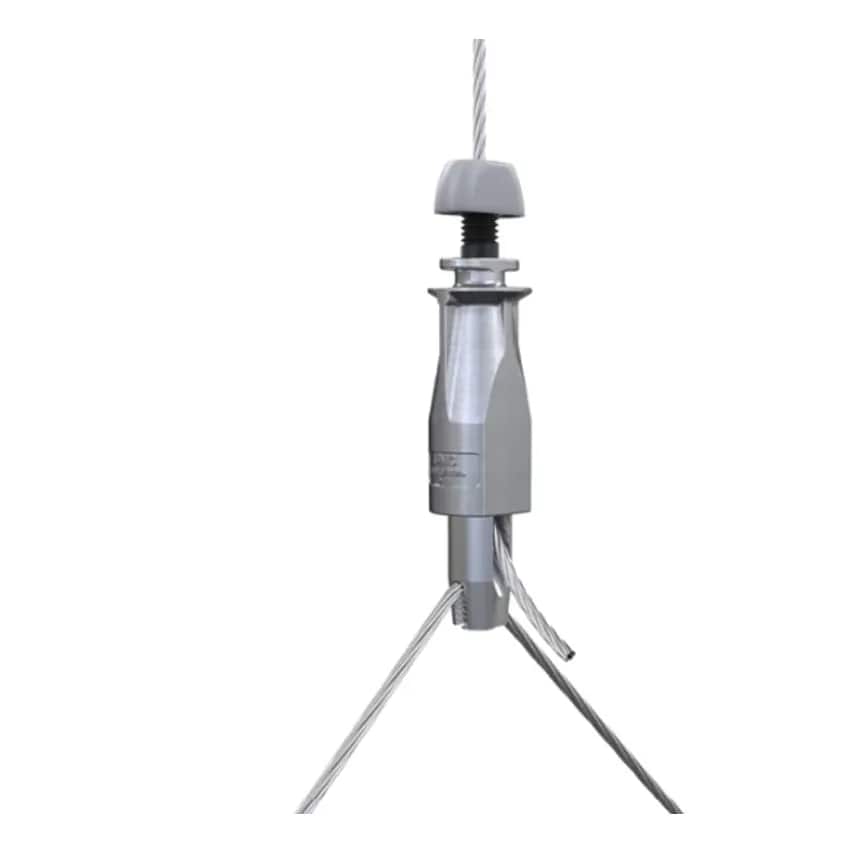 Hanger Eyelet End 2M Wire Rope No.3 110Kg Zinc Y-fit Toggle - UG3-YTG500mm-EY6G-2M