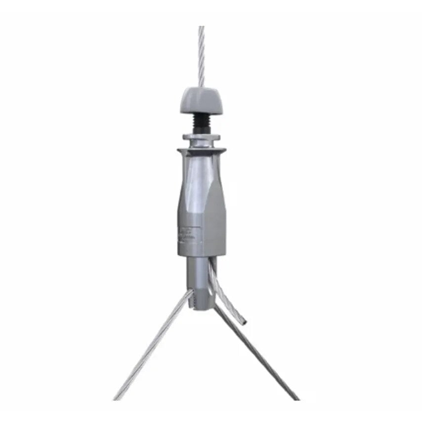 Hanger Eyelet End 3M Wire Rope No.2 55Kg Zinc Y-fit Toggle E - UG2-YTG300mm-EY6G-3M