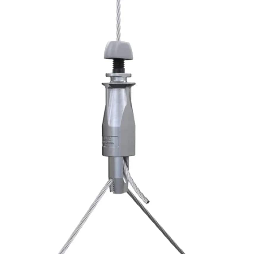 Hanger MF Wedge End 1M Wire Rope No.3 110Kg Zinc Y-fit Toggl - UG3-YTG300mm-DMF8G-1M