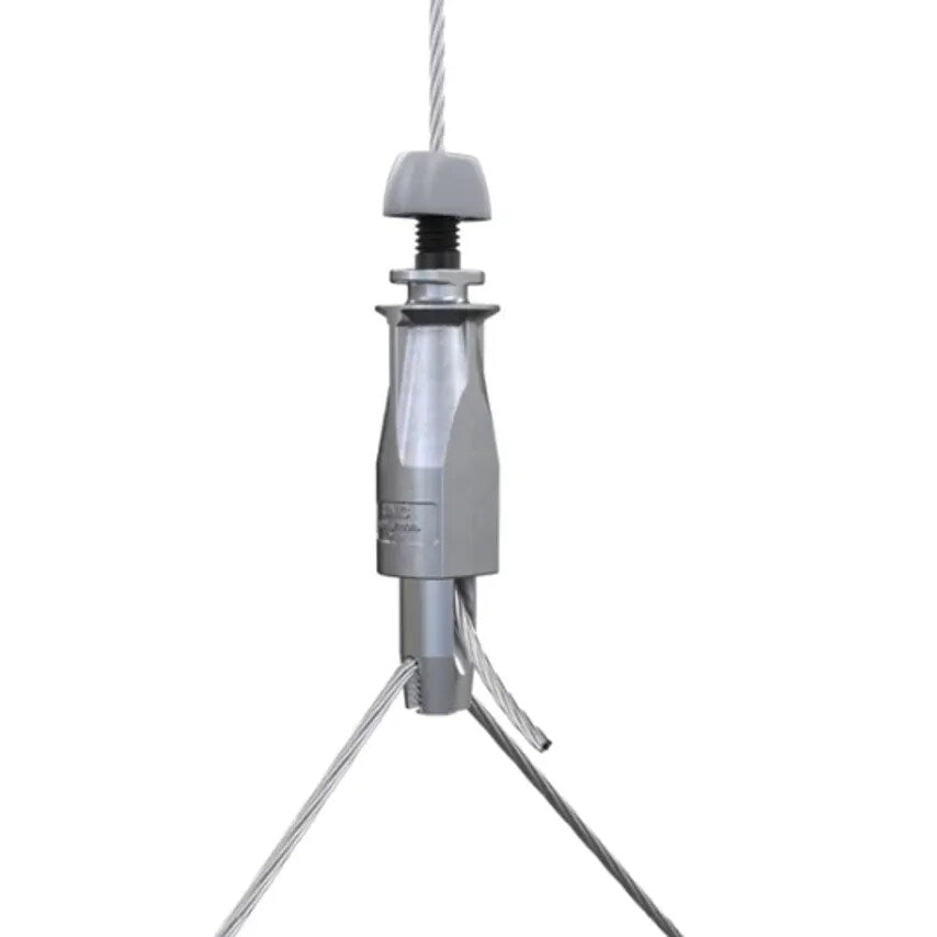 Hanger MF Wedge End 2M Wire Rope No.3 110Kg Zinc Y-fit Toggl - UG3-YTG300mm-DMF8G-2M