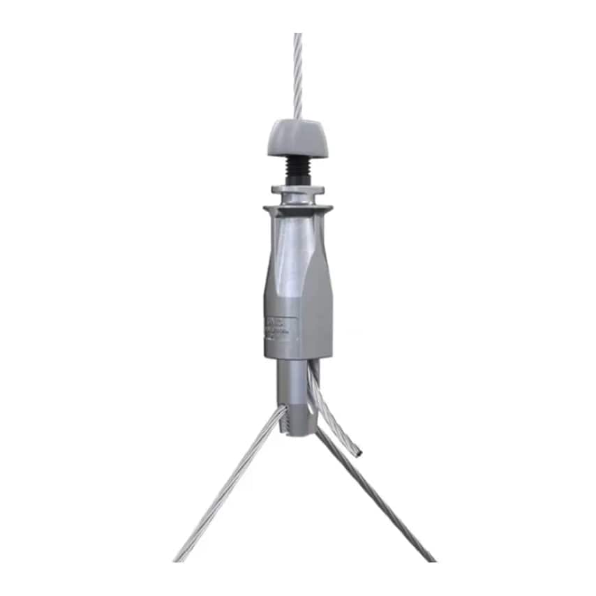 Hanger MF Wedge End 4M Wire Rope No.2 55Kg Zinc Y-fit Toggle - UG2-YTG150mm-DMF8G-4M