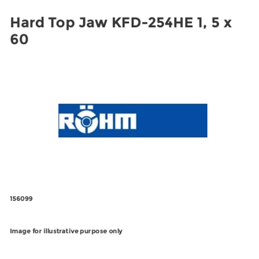 Hard Top Jaw KFD-254HE 1, 5 x 60
