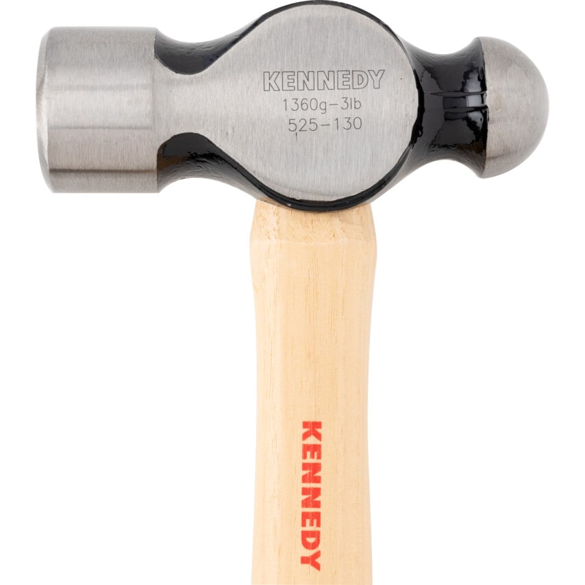 Hardwood Shaft Ball Pein 3LB Hammer