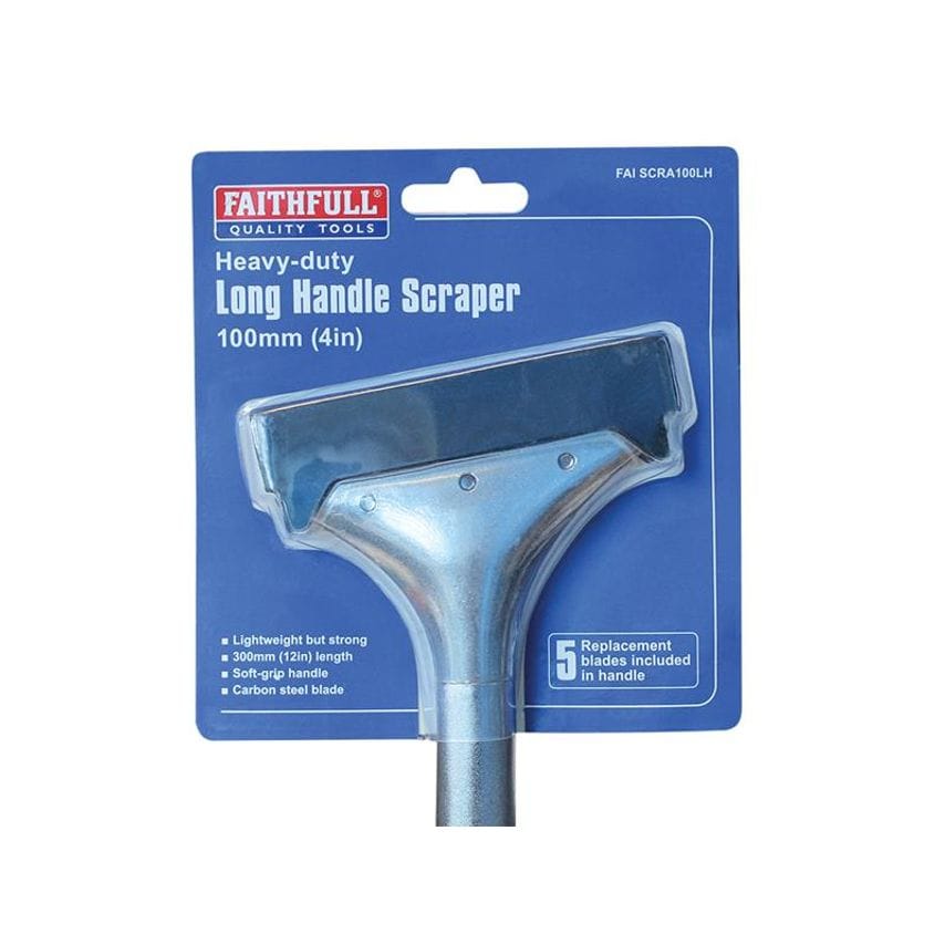 Heavy-Duty Long Handled Scraper 100mm (4in) FAISCRA100LH