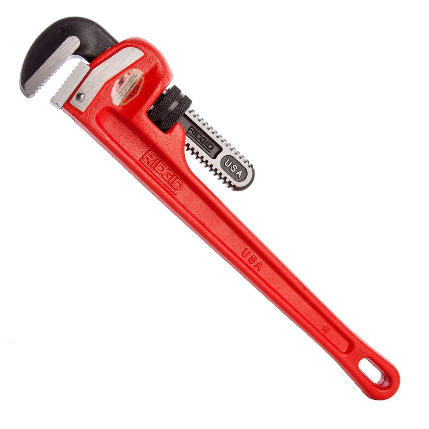 Heavy-Duty Straight Pipe Wrench 450mm (18in) RID31025