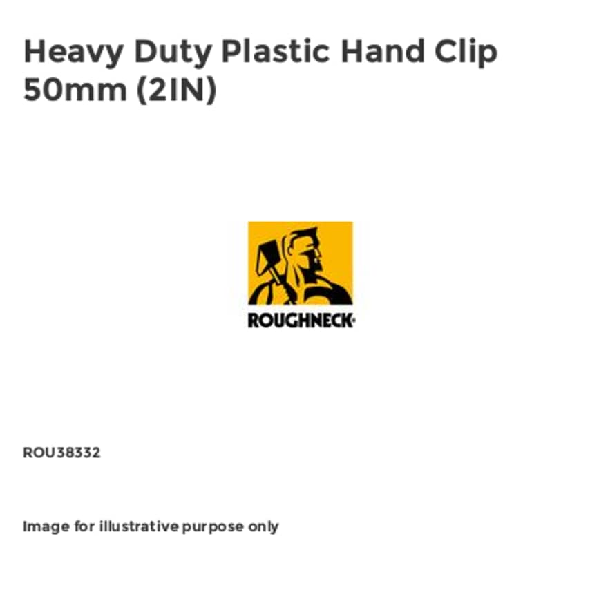 Heavy Duty Plastic Hand Clip 50mm (2IN)