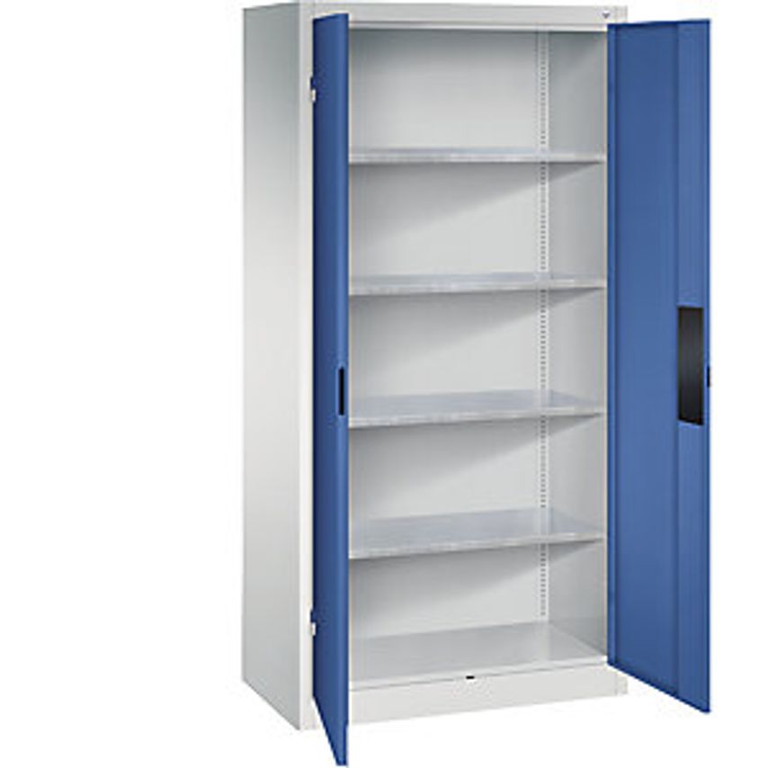 Heavy Duty Workshop Cupboard, Width 930mm, Depth 500mm, Gentian Blue Door