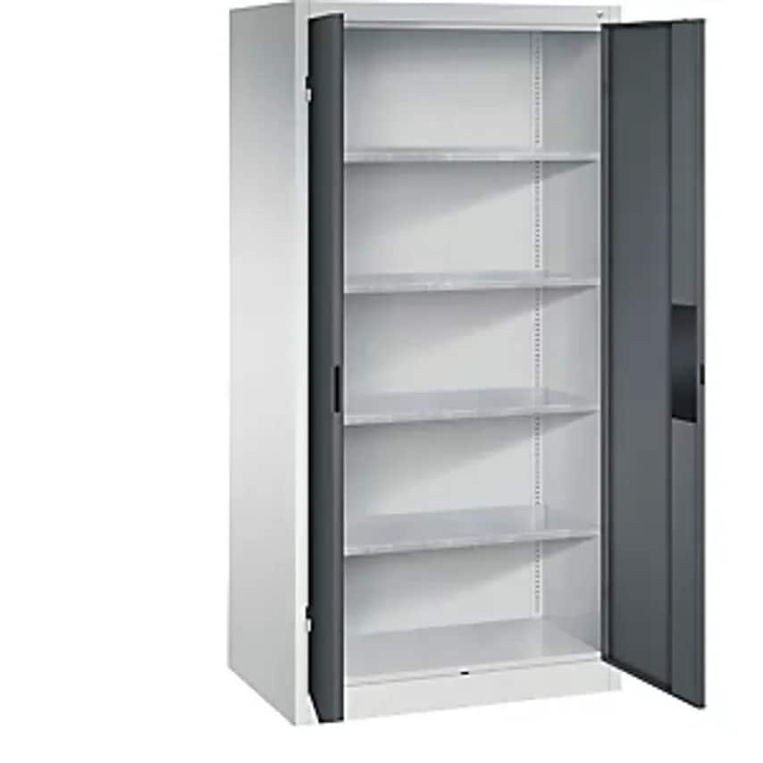 Heavy Duty Workshop Cupboard, Width 930mm, Depth 600mm, Charcoal Door